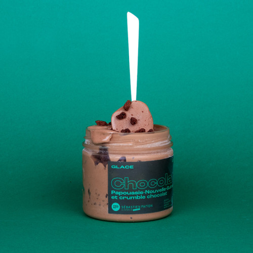 Glace Chocolat de Papouasie Nouvelle Guinée et crumble